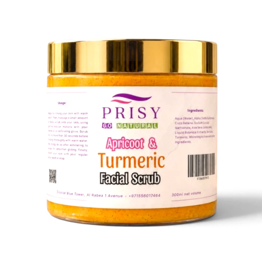 Apricot and Turmeric Facial Scrub 300ml